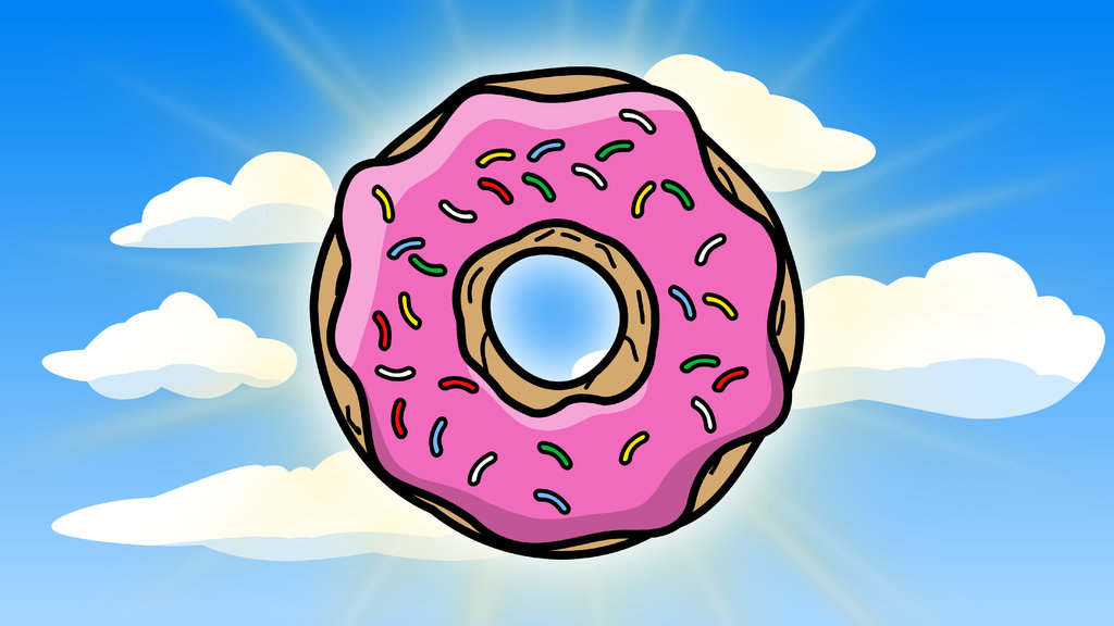 Cartoon donut wallpaper by thegolden on deviantart jpg