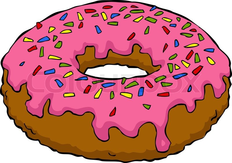 Cartoon donut stock photo lour jpg