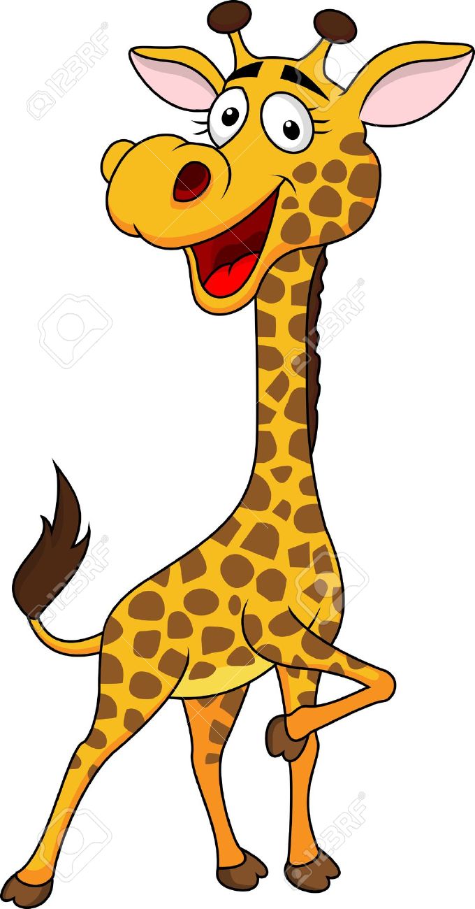 Cartoon giraffe clipart jpg