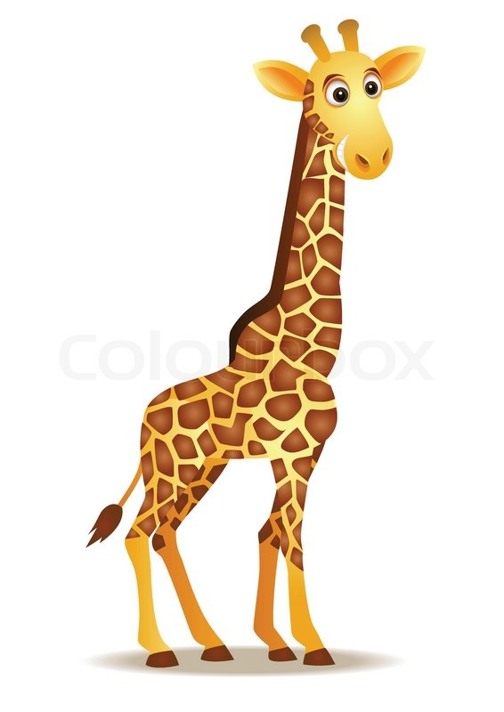 cartoon giraffe Vector cute giraffe cartoon stock lour jpg