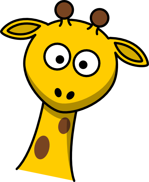 Cartoon giraffe head clip art library png