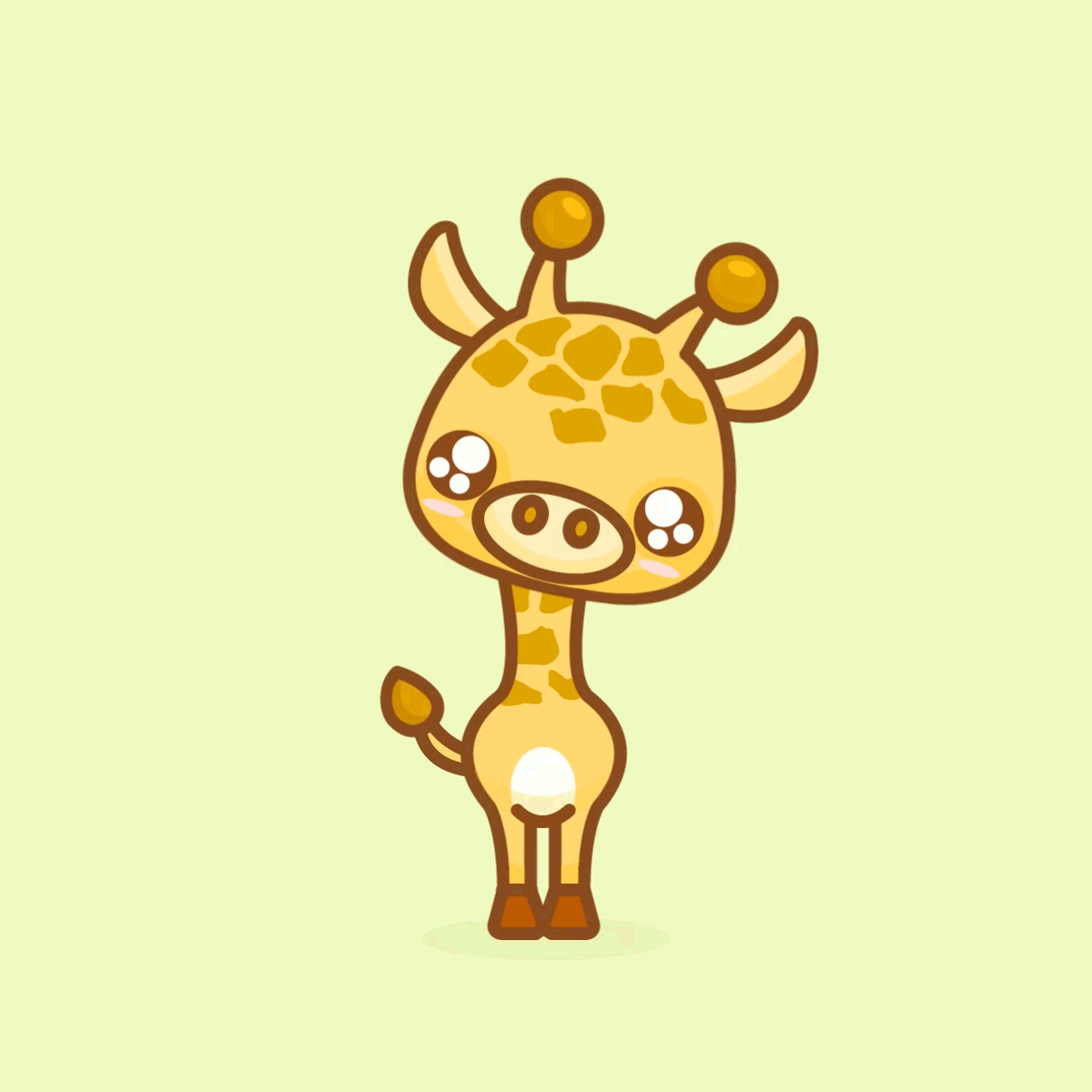 cartoon giraffe Cute giraffe s get the on giphy gif