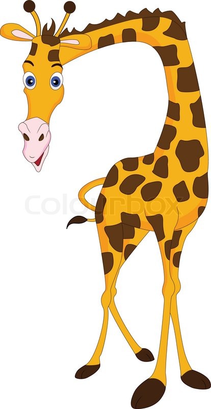 cartoon giraffe Cute giraffe cartoon stock vector lour jpg