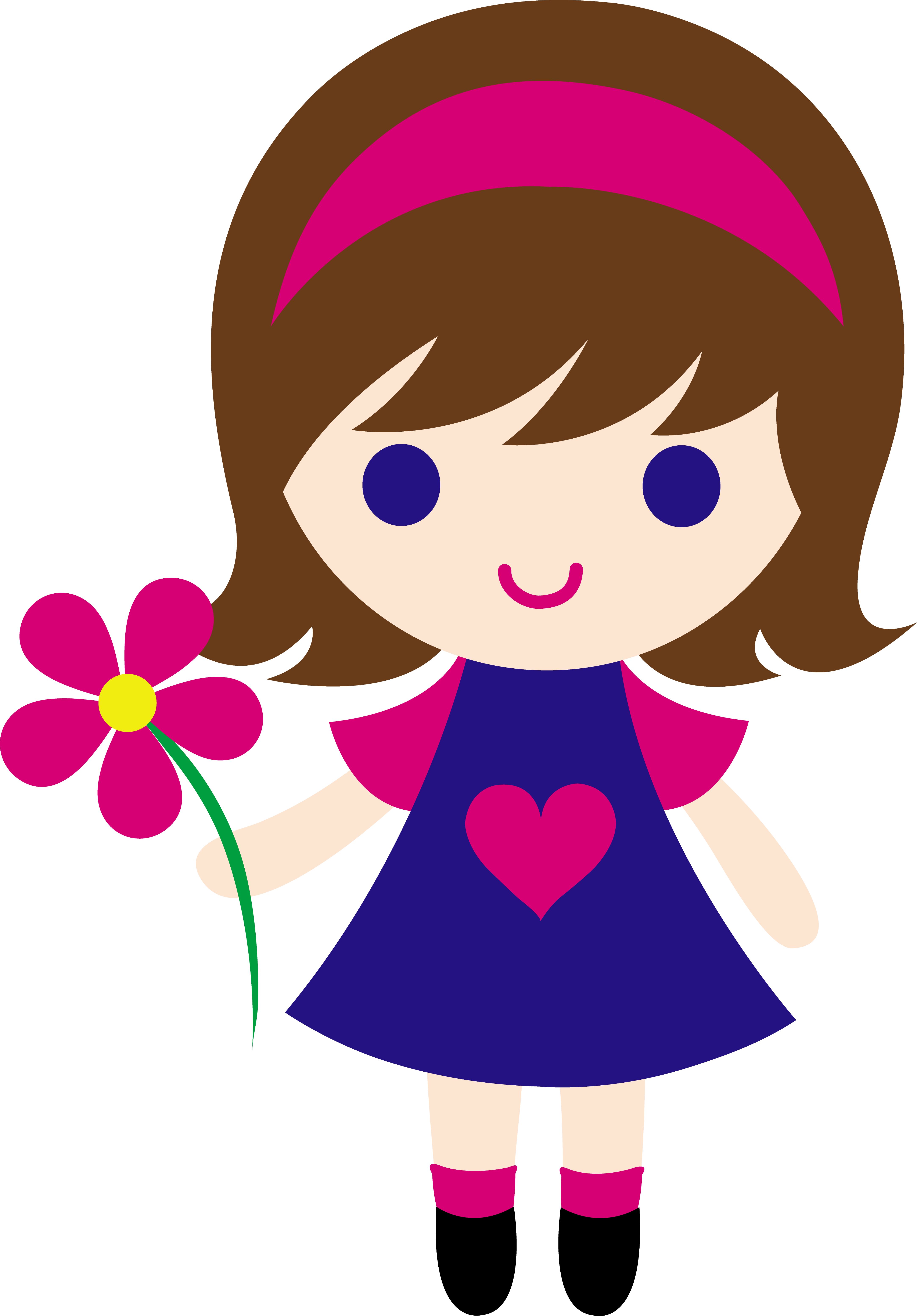 Pic of cartoon girl free download clip art on png