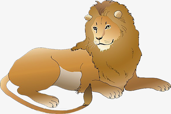 Cartoon lion king material image for free download jpg