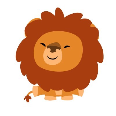Cute cuddly cartoon lion sticker by lioness graphics animals jpg