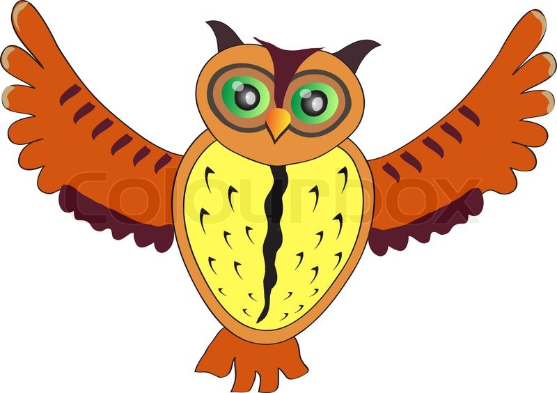 Cartoon owl stock vector lour jpg
