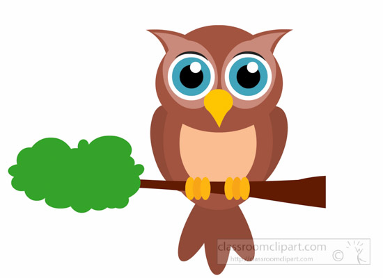 Animal clipart bird cartoon owl bird animal on tree jpg
