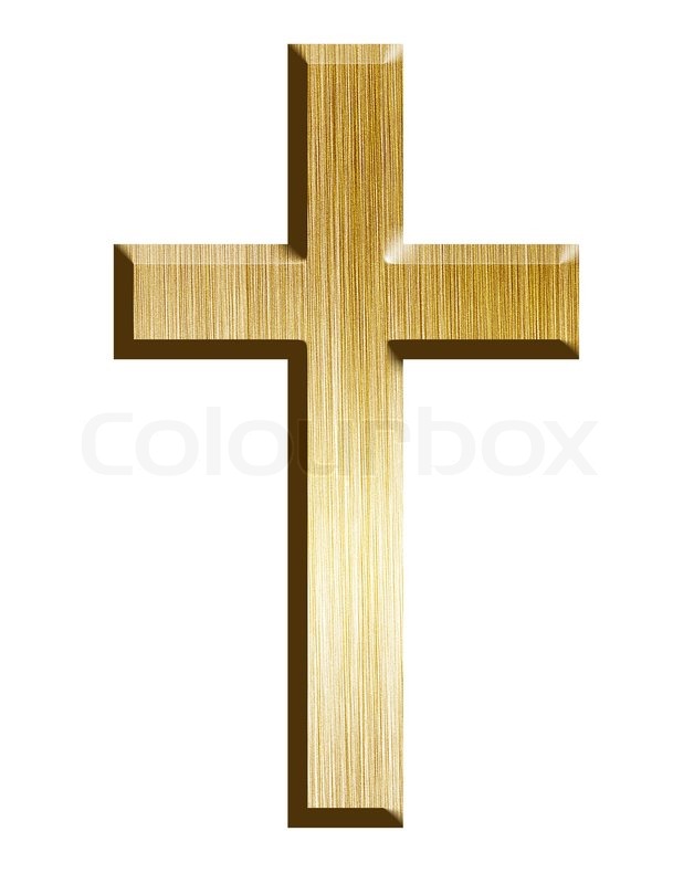 cross picture Golden cross stock photo lour jpg