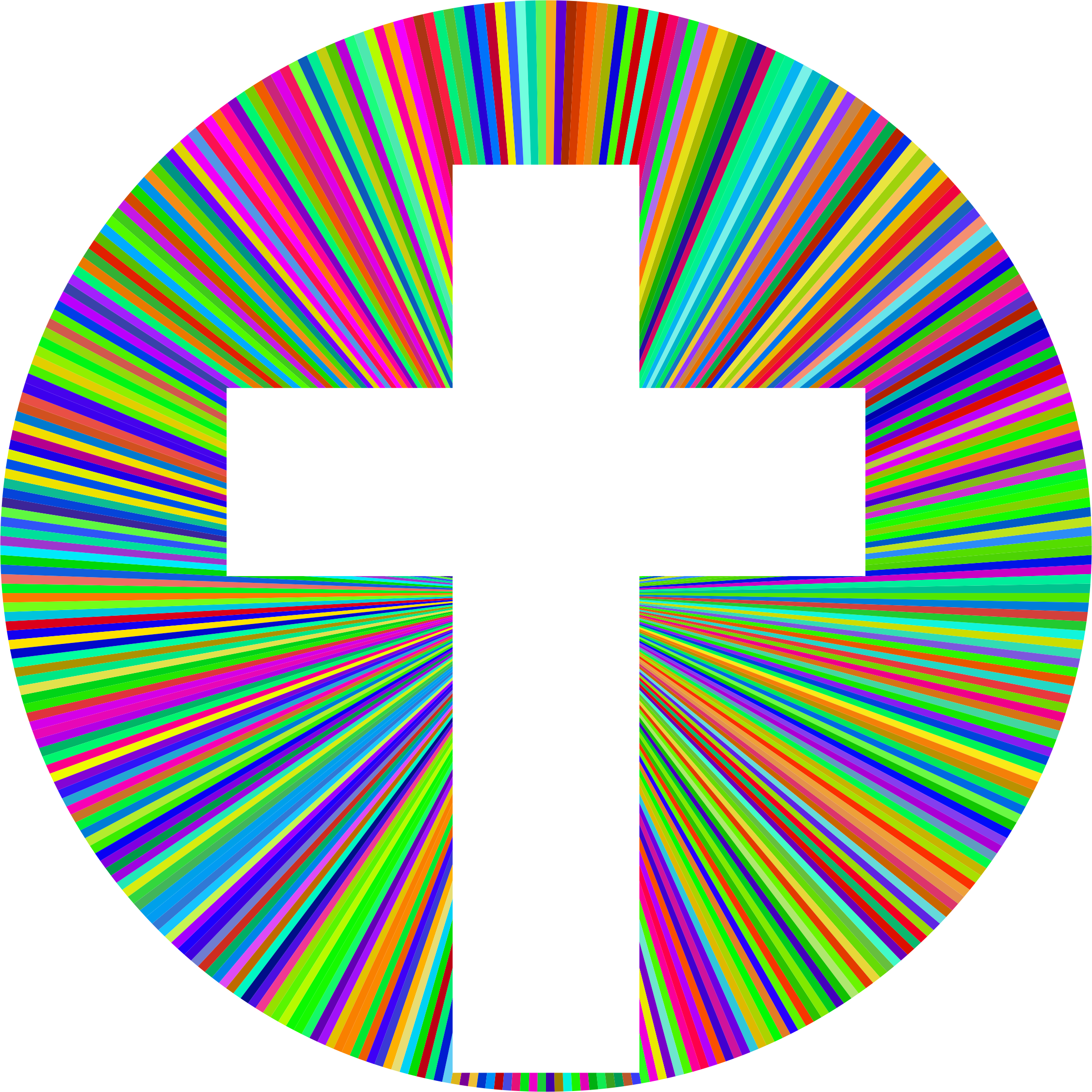 cross picture Clipart prismatic cross halo png