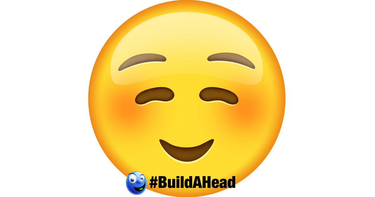 emoji transparent Blush face emoji cutouts oversized build a head png