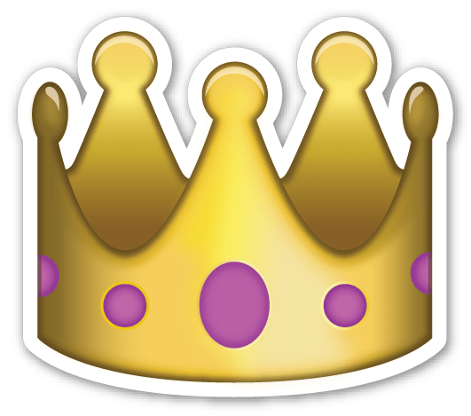 emoji transparent Emoji crown sticker transparent stick png