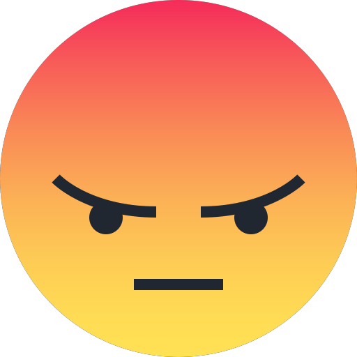 Angry reaction emoji transparent stick png