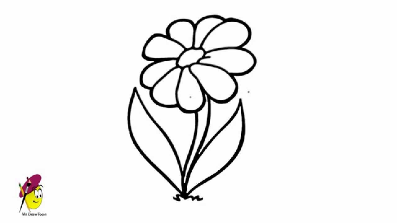 Simple flower drawing how to draw very easy youtube jpg