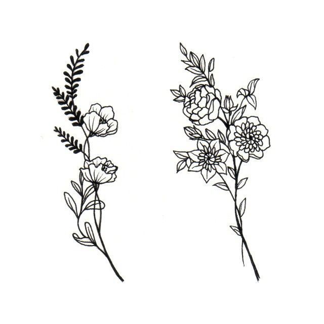 Flower drawings for tattoos elaxsir jpg