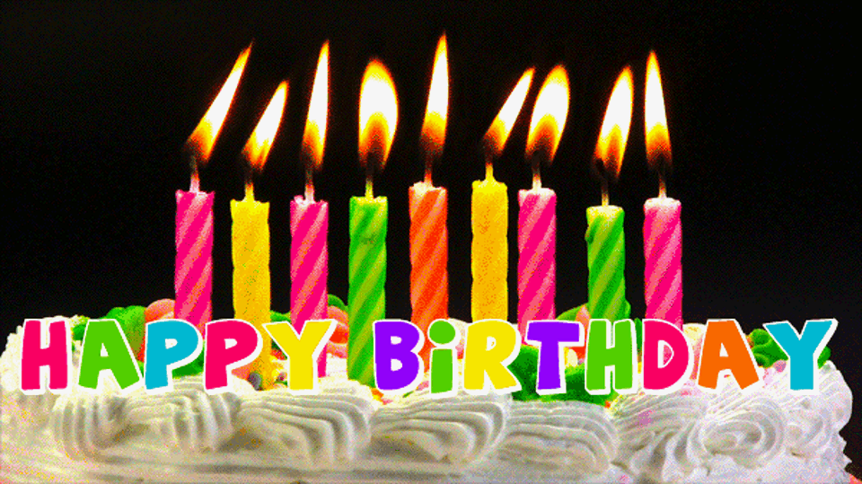 happy birthday gif Happy birthday candles animated cards free gif - C...