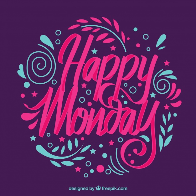 happy monday images Happy monday lettering vector free download jpg