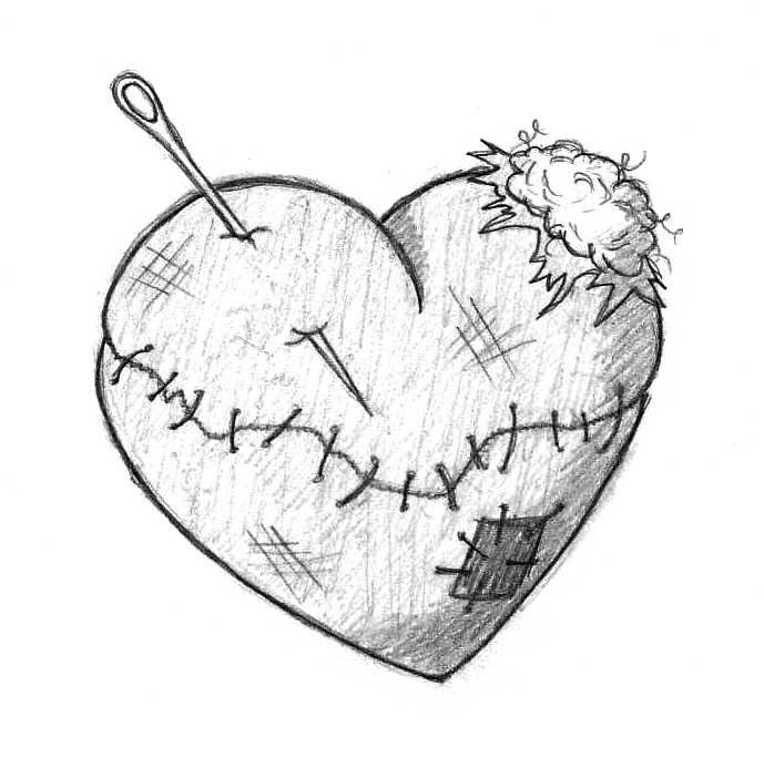 heart drawing Drawings of heart group jpg