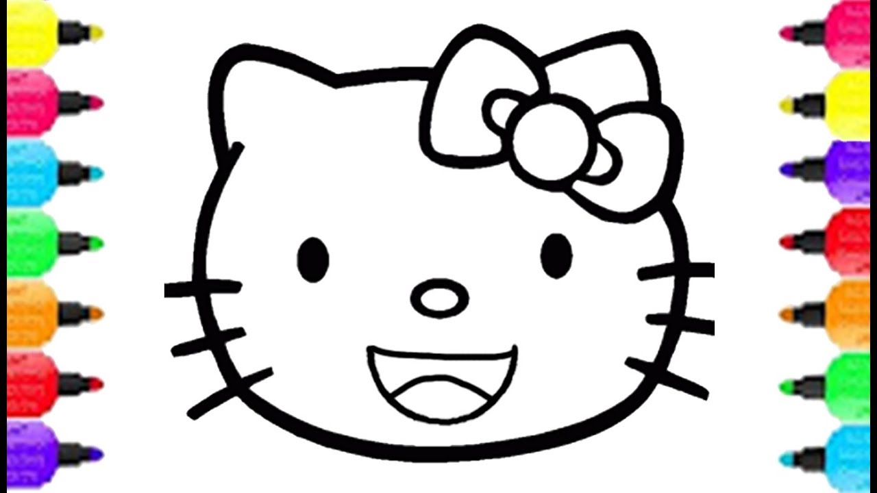 Hello kitty smiley faceloring pages how to draw jpg