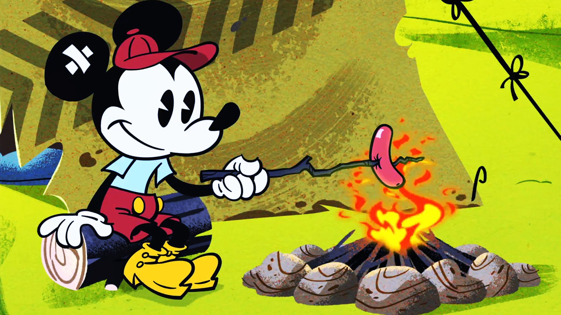 Roughin' it a mickey mouse cartoon disney shorts jpg