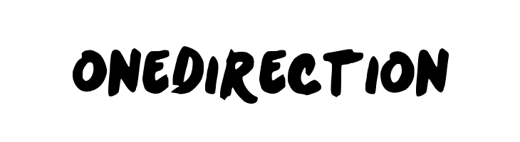 one direction logo Onedirection font png