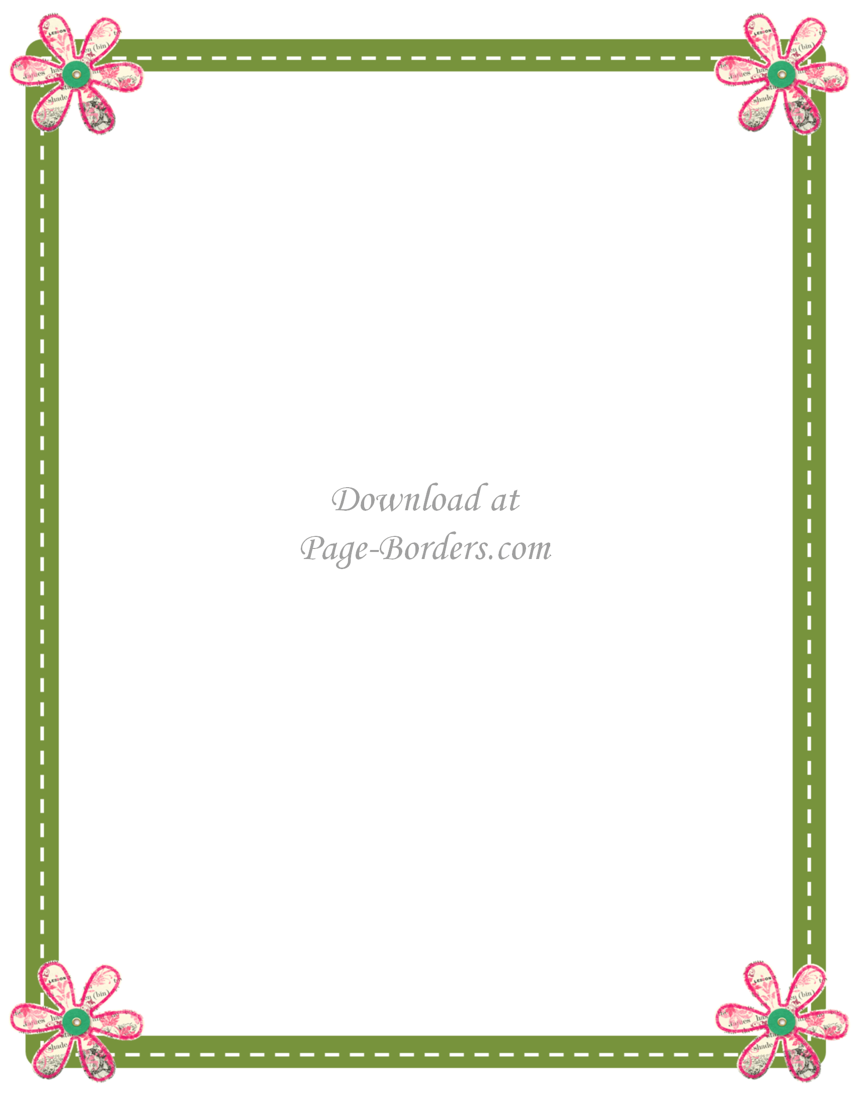 page border Free flower border template png