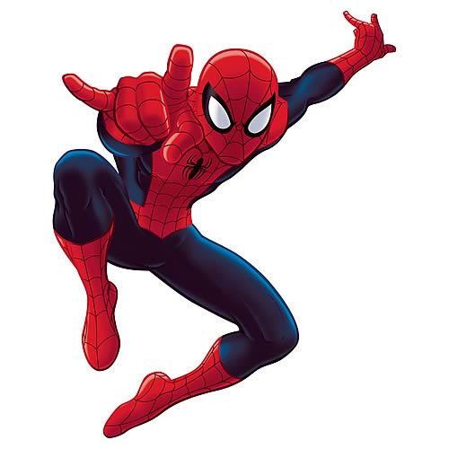 spiderman cartoon Ultimate spider man cartoon peel and stick giant wall decal home jpg