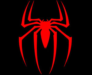 Red spiderman logo sticker wall car book laptop iphone samsung jpg