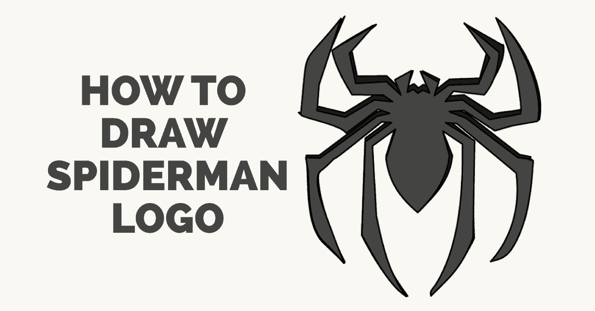 spiderman logo How to draw spiderman'logo in a few easy st png
