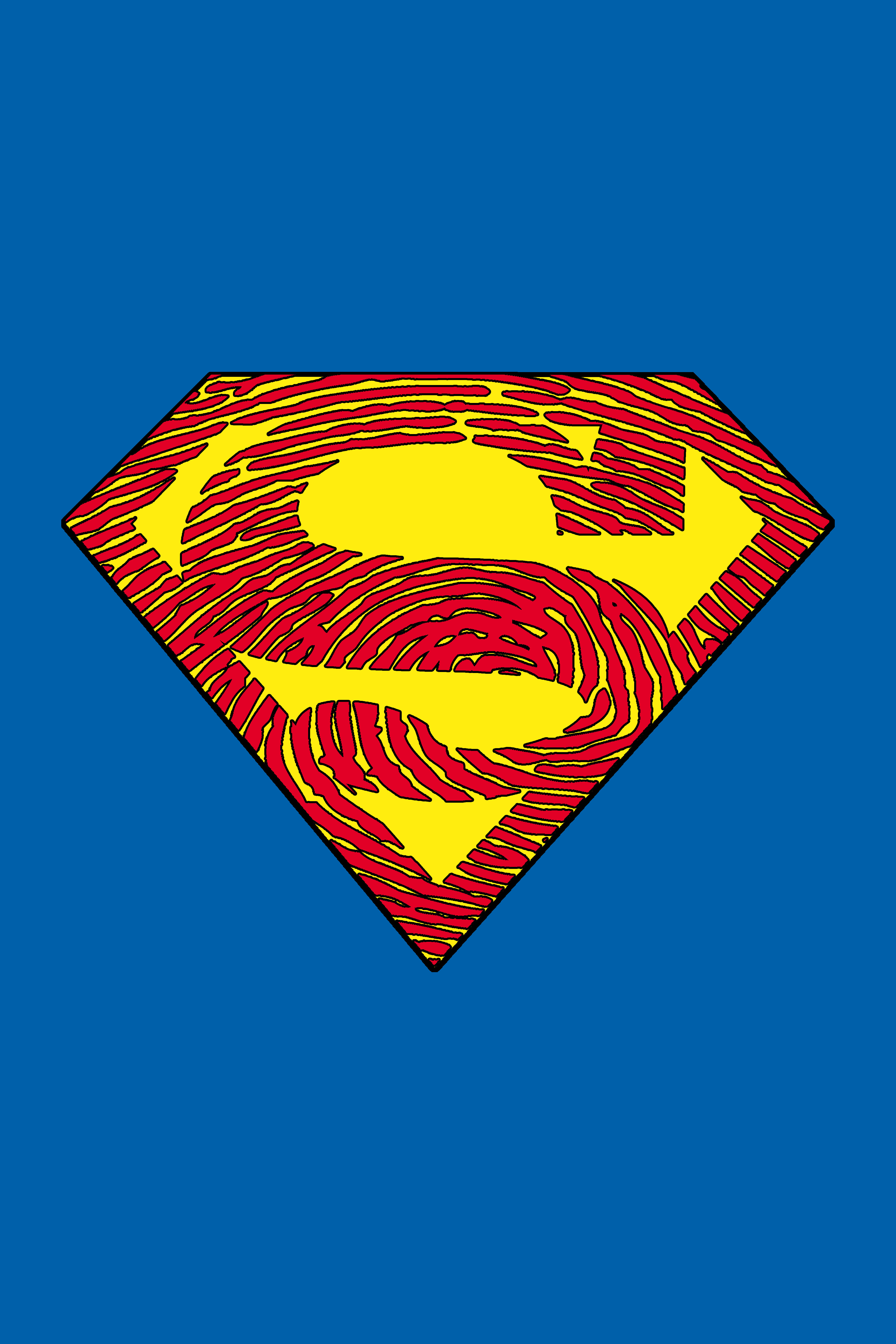 Superman logo my fingerprint art jpg