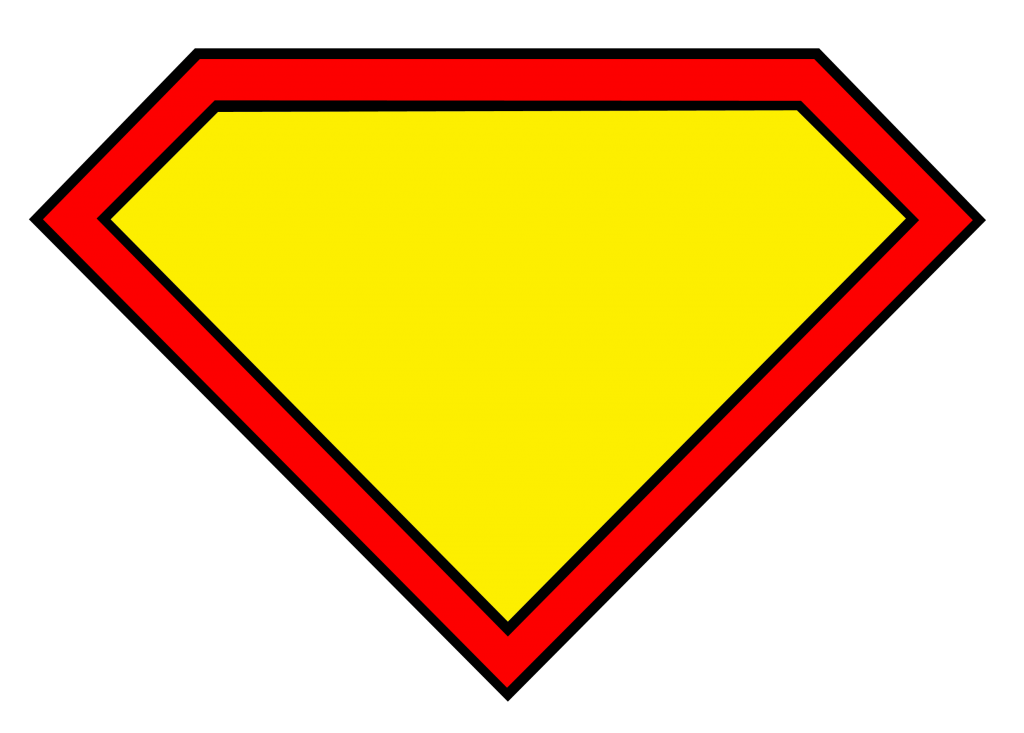 Create superman logo jpg