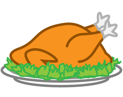 Baked turkey clipart jpg