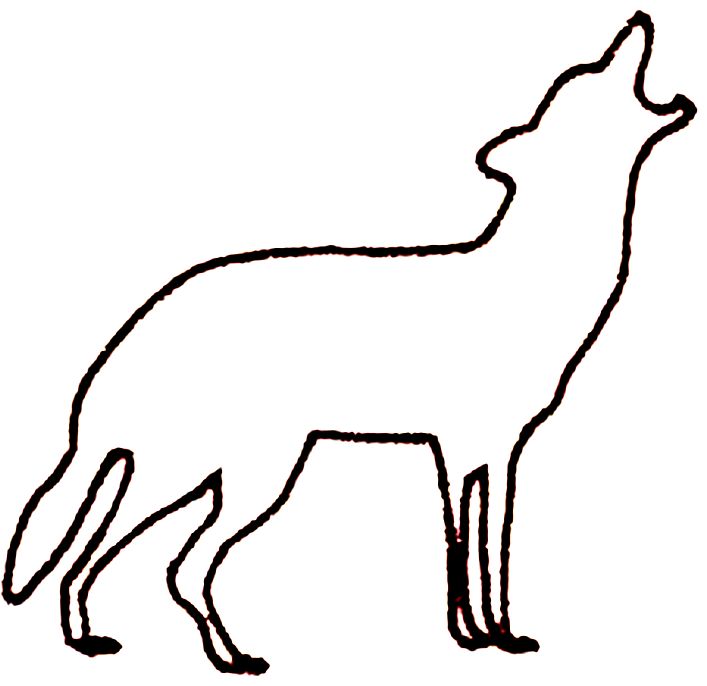 wolf outline Wolf images on wolves and a wolf jpg